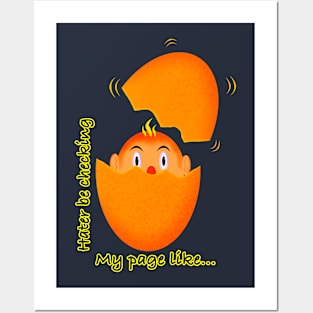 egg cartoon Posters and Art